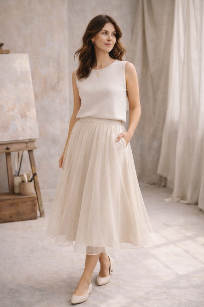 Spring Skirt Outfit