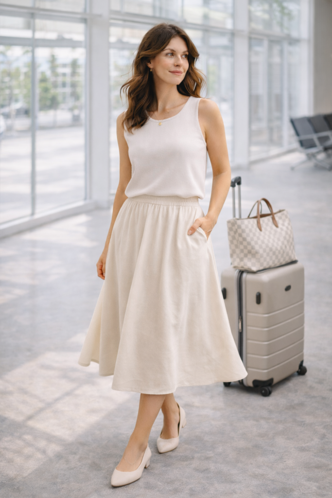 Spring Skirt Outfit