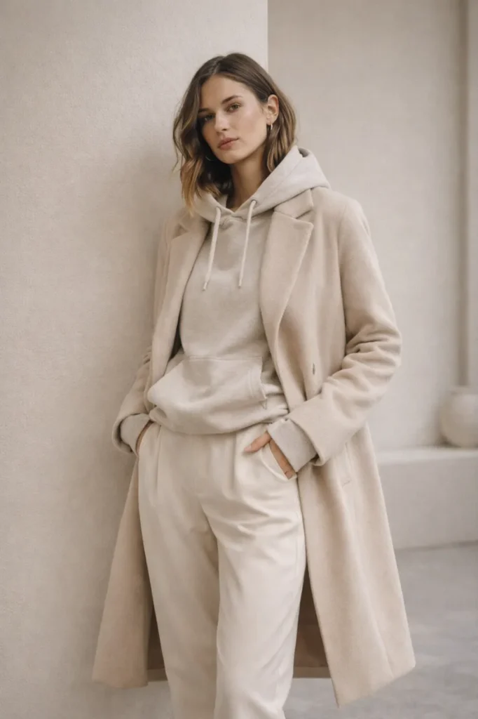 Coat & Hoodie Outfit Ideas
