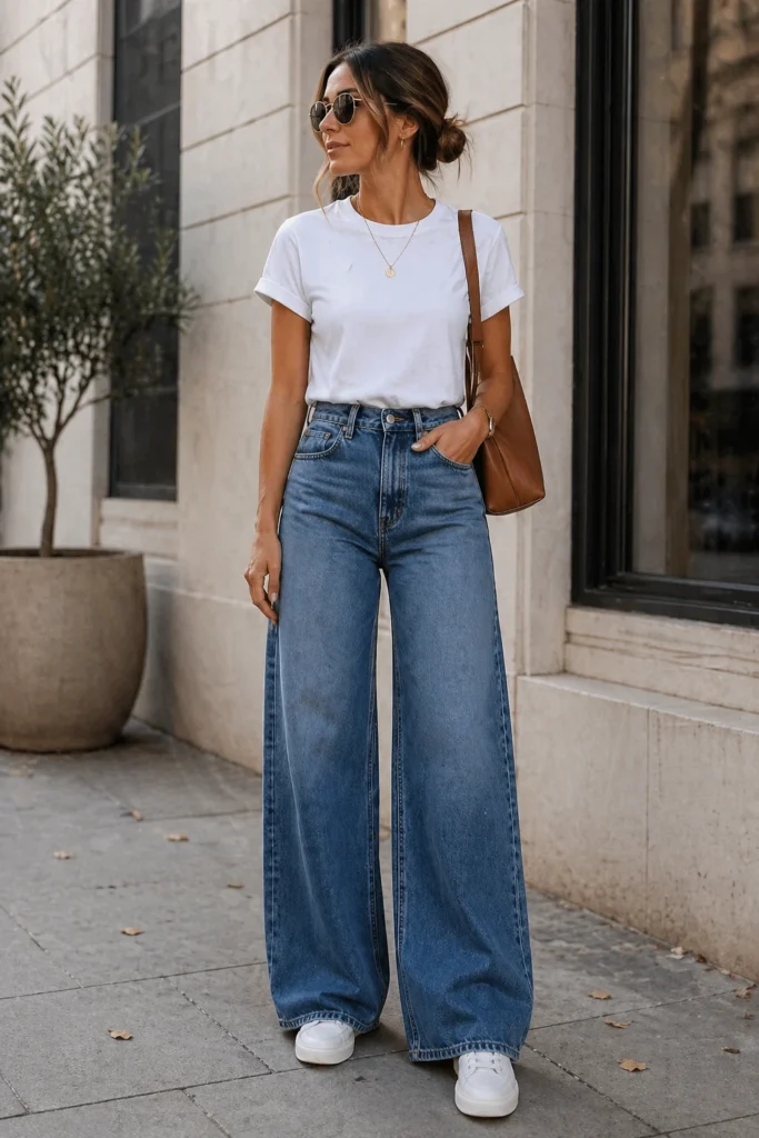 Wide Leg Jeans Outfits