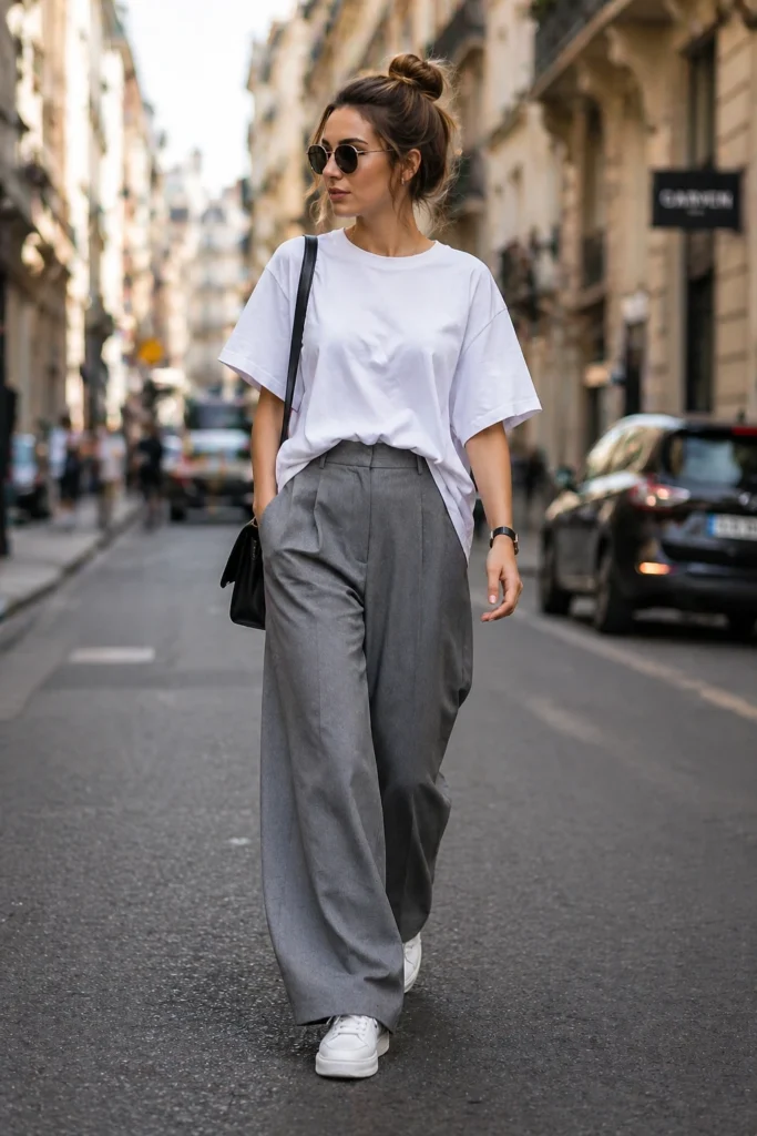 Outfits with Grey Pants