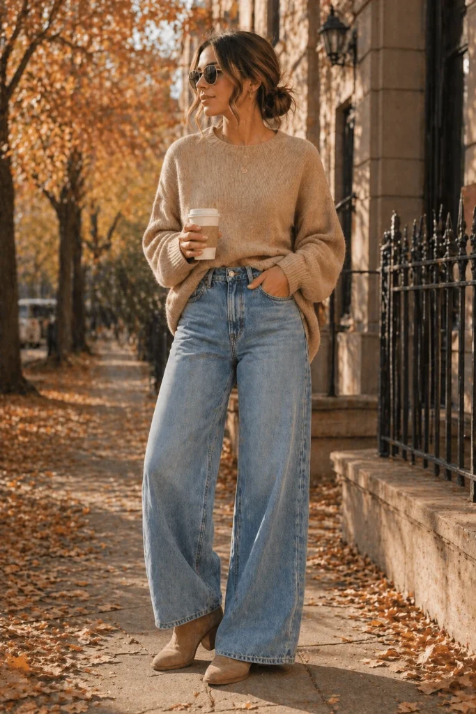 Wide Leg Jeans Outfits
