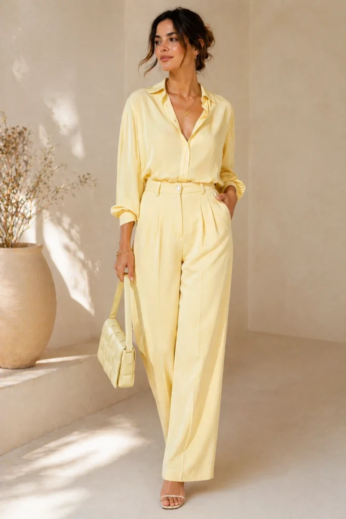 Butter Yellow Top Outfit