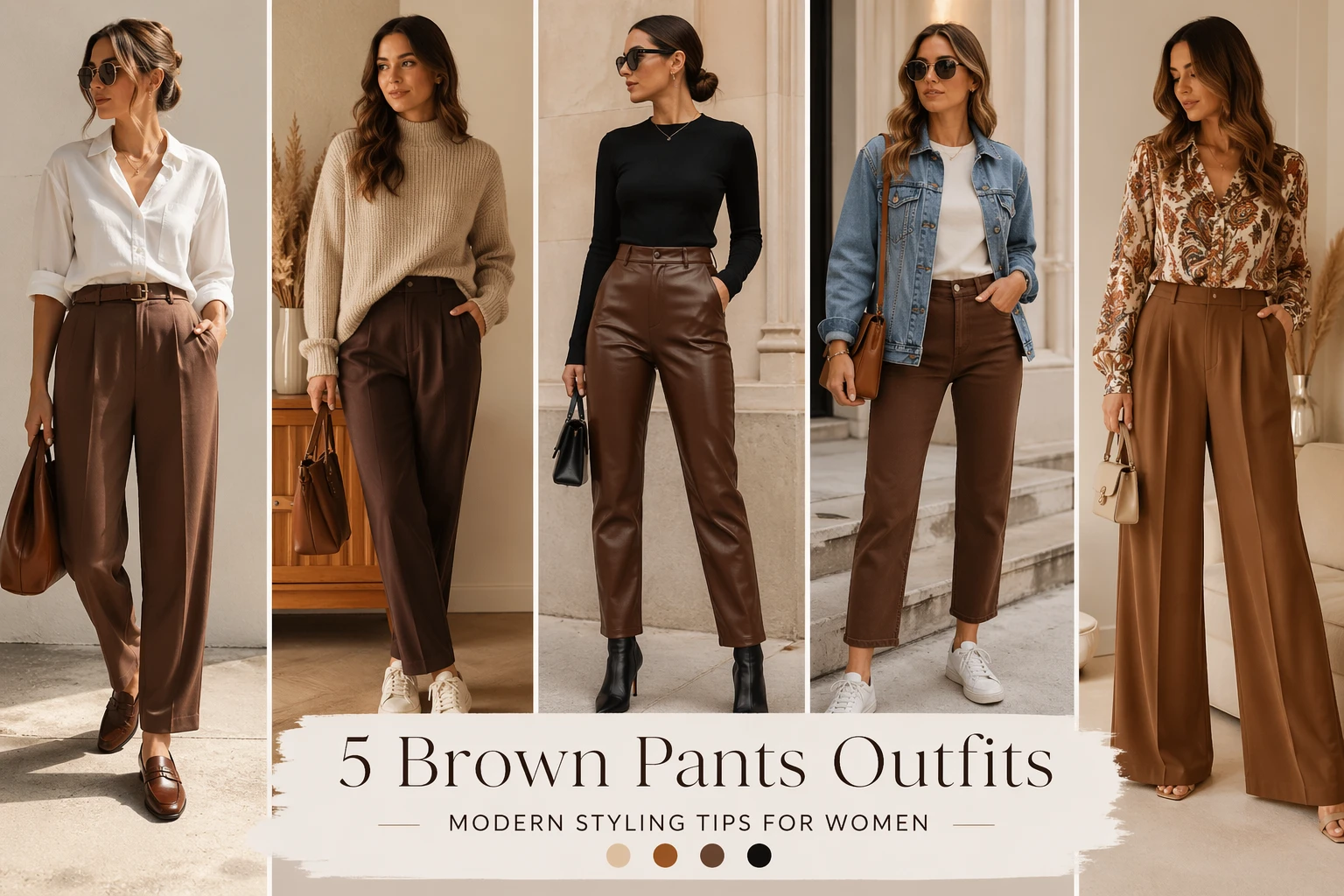 Brown Pants Outfits