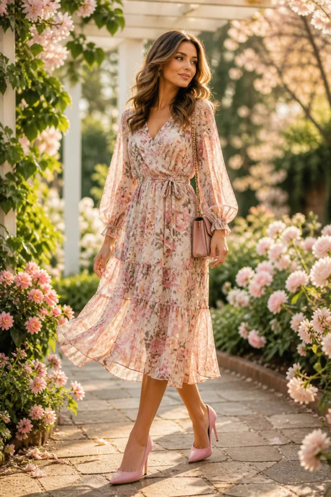 Pink Heels Outfit