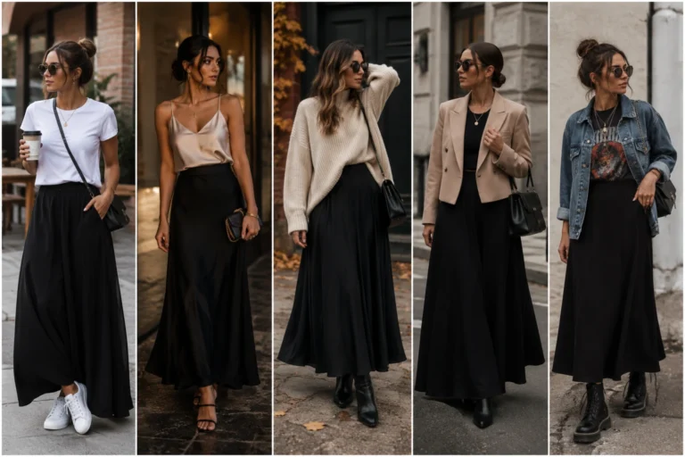 Black Maxi Skirt Outfit