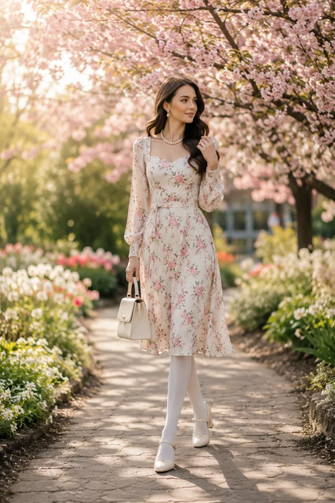 White Tights Outfit