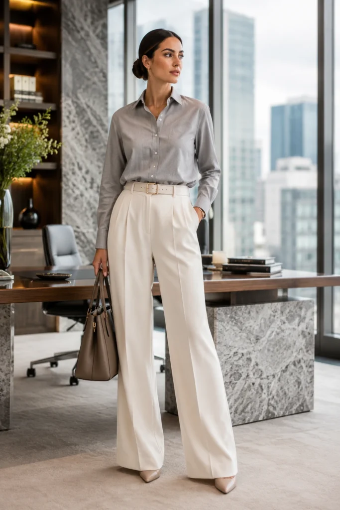 Grey Button Up Shirt Outfit