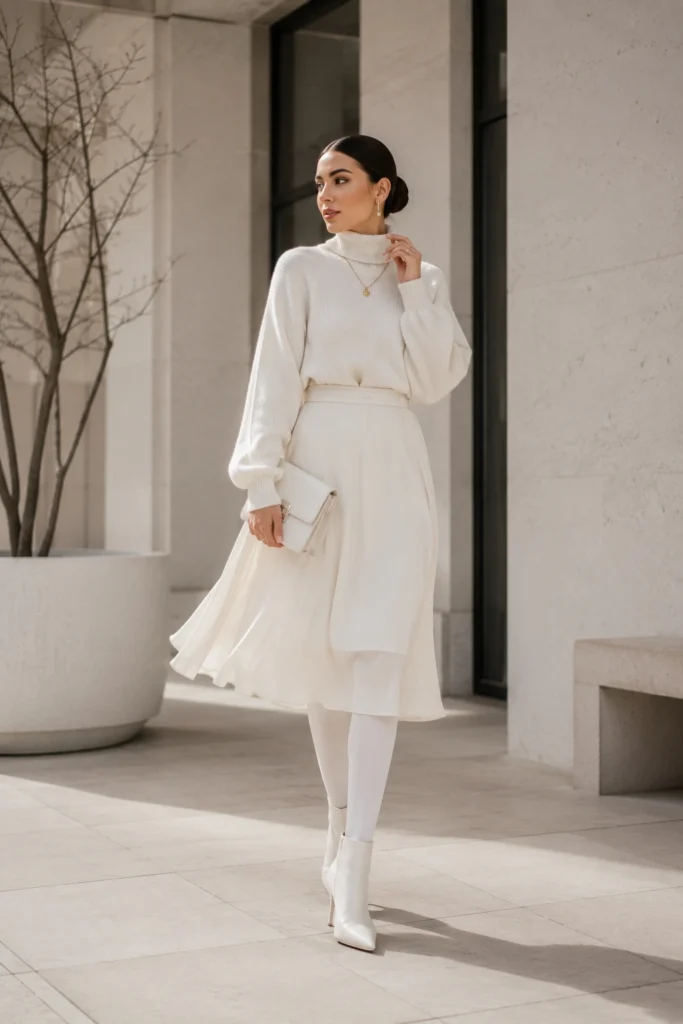 White Tights Outfit