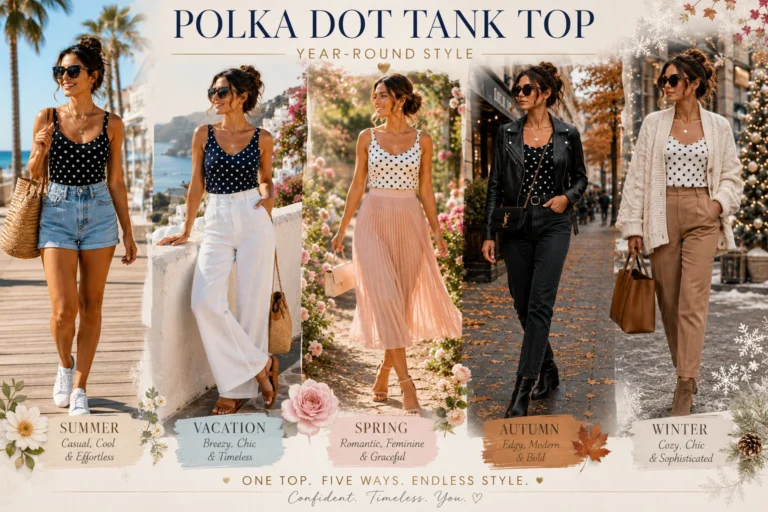 Polka Dot Tank Top Outfit