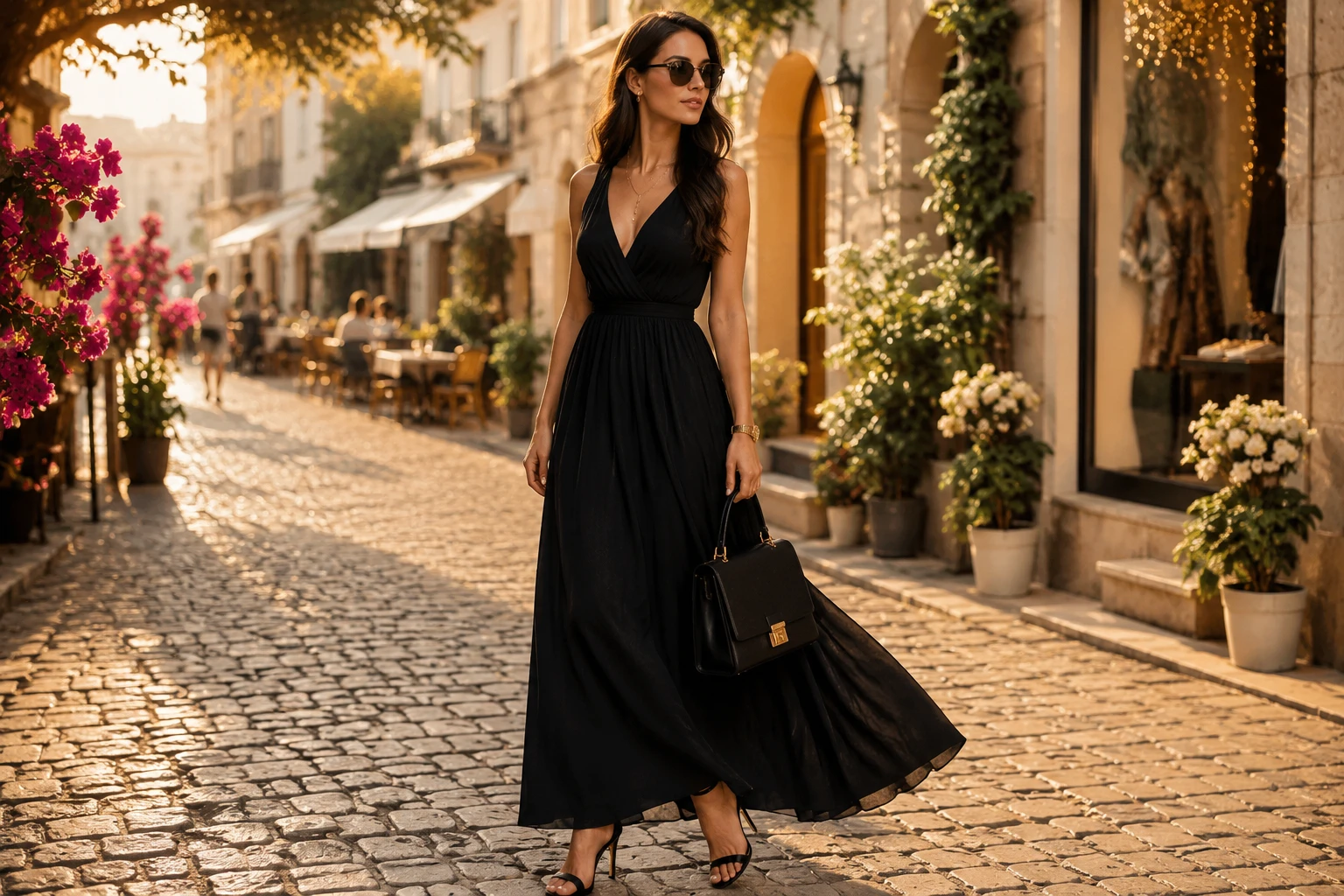 Black Maxi Dress Outfit