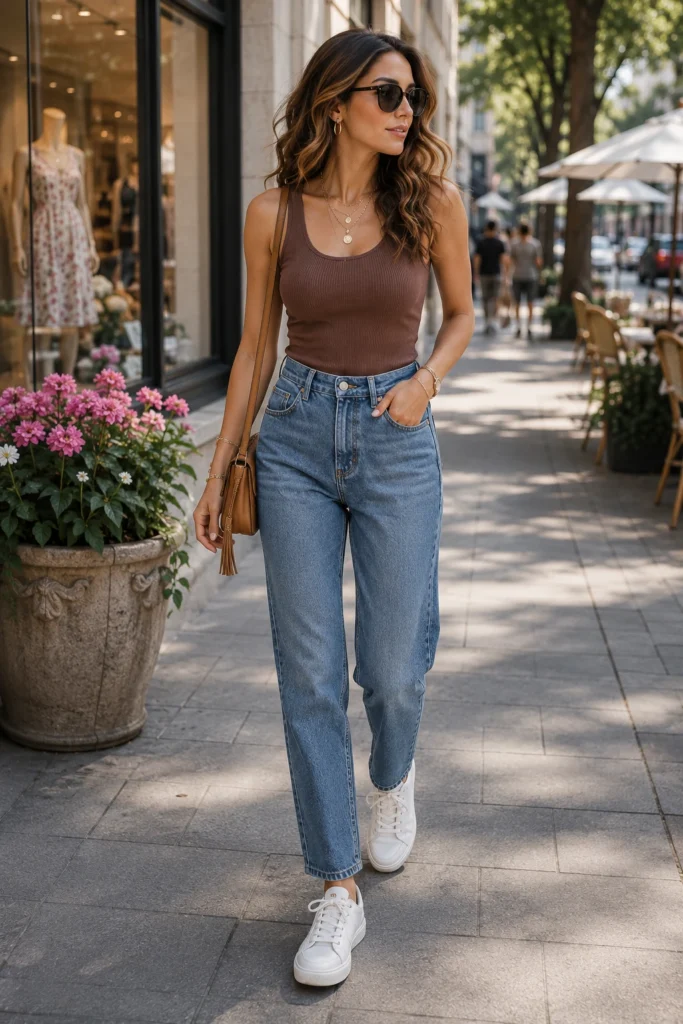 Brown Tank Top