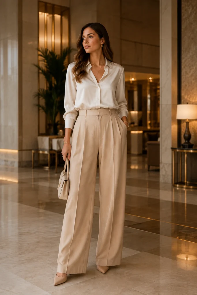 Wide Leg Trousers