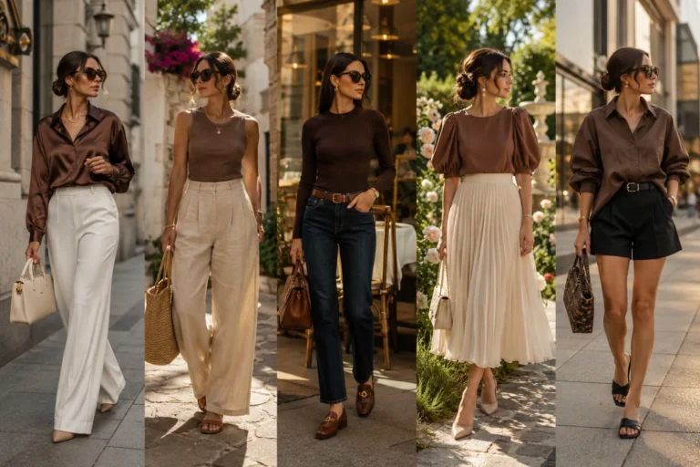 Brown Top Outfits