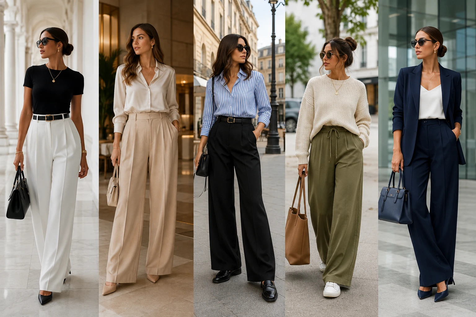 Wide Leg Trousers