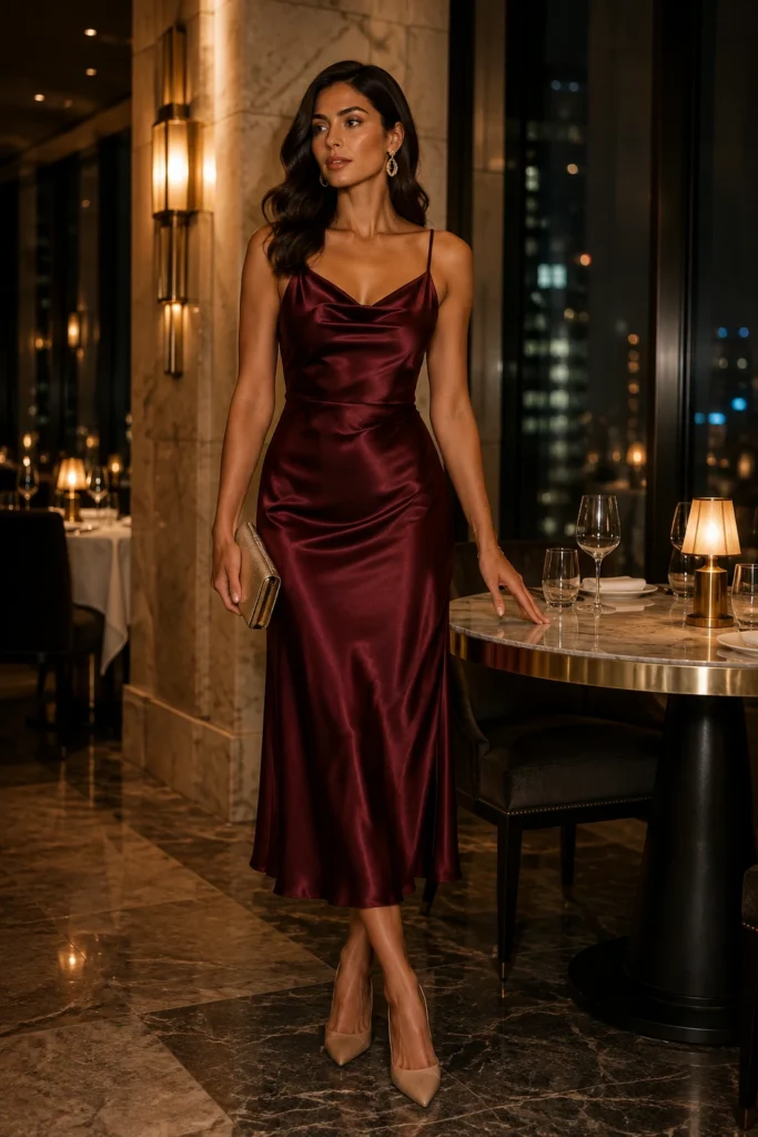 Maroon Dress