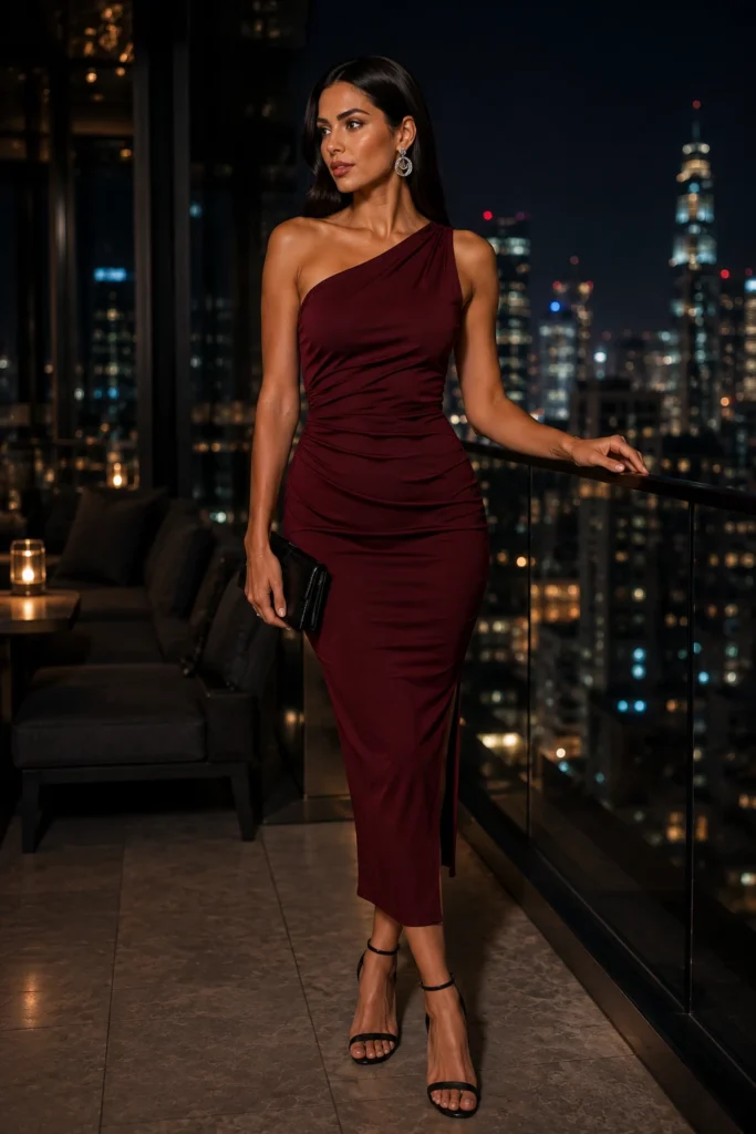 Maroon Dress