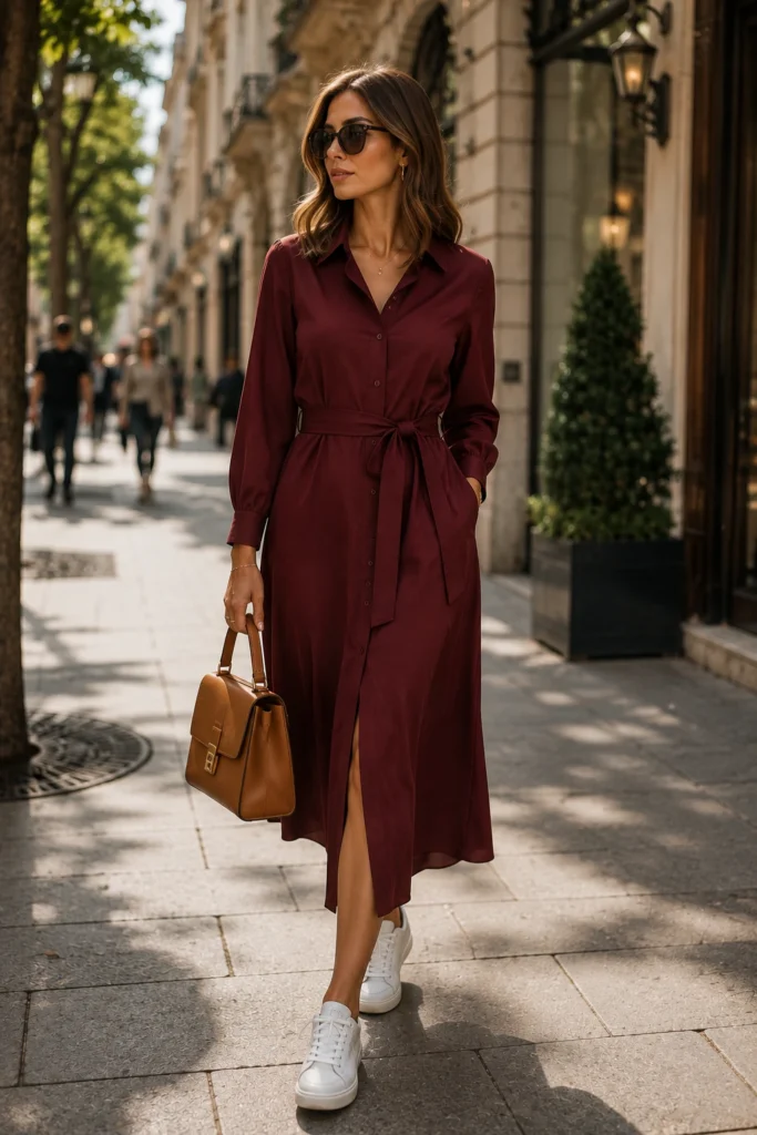 Maroon Dress